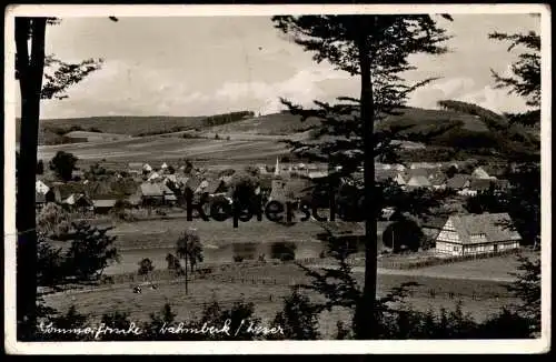 ÄLTERE POSTKARTE SOMMERFRISCHE WAHMBECK WESER ÜBER BODENFELDE PANORAMA LANDPOSTSTEMPEL Ansichtskarte AK cpa postcard