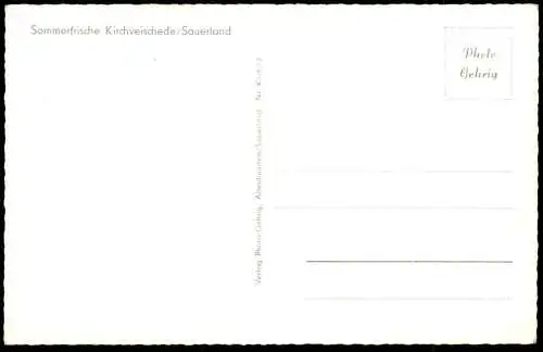 ÄLTERE POSTKARTE SOMMERFRISCHE KIRCHVEISCHEDE SAUERLAND PANORAMA GESAMTANSICHT LENNESTADT Ansichtskarte AK cpa postcard