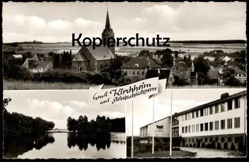 ÄLTERE POSTKARTE GRUSS AUS KIRCHHEIM STEINBACHTALSPERRE JUGENDHEIM DES LANDKREISES EUSKIRCHEN Ansichtskarte postcard cpa