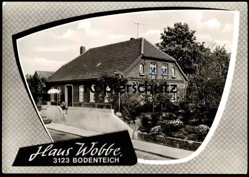 ÄLTERE POSTKARTE BAD BODENTEICH HAUS WOBBE 1977 FREMDENZIMMER GROSSER GARTEN Ansichtskarte AK cpa postcard