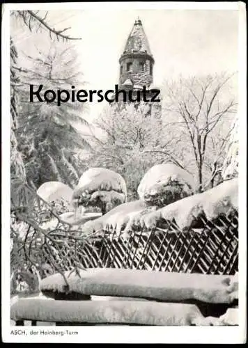 ÄLTERE POSTKARTE ASCH AM HEINBERG TURM HAINBERG BÖHMEN SCHÖNES SUDETENLAND HAJ U ASE AK Hainbergturm postcard cpa
