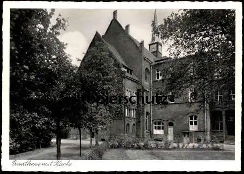 ALTE POSTKARTE WITTEN EVANGELISCHES DIAKONISSENHAUS PRIVATHAUS MIT KIRCHE Ansichtskarte postcard cpa AK