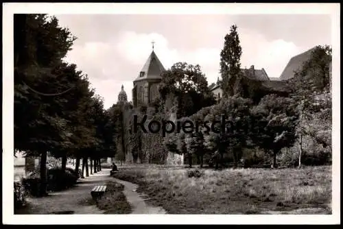ALTE POSTKARTE FRANKFURT-HÖCHST AM MAIN ANLAGEN AM MAIN Park Garten Ansichtskarte AK cpa postcard