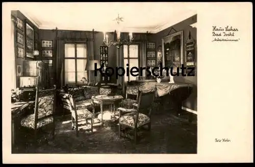 ALTE POSTKARTE BAD ISCHL LEHARVILLA VILLA FRANZ LEHAR HAUS ARBEITSZIMMER MUSEUM Österreich Ansichtskarte postcard cpa