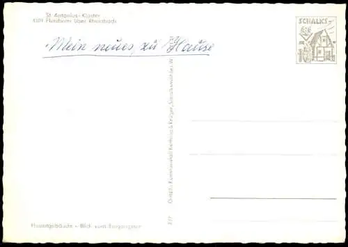 ÄLTERE POSTKARTE FLERZHEIM ÜBER RHEINBACH ST. ANTONIUS KIRCHE HAUPTGEBÄUDE BLICK VOM EINGANGSTOR Ansichtskarte postcard