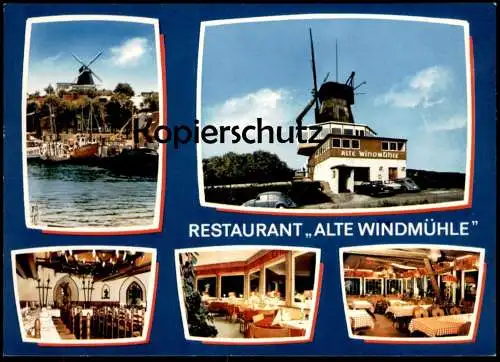 ÄLTERE POSTKARTE OSTSEEBAD LABOE RESTAURANT ALTE WINDMÜHLE PAULUS KIEL windmill mill molen moulin VW Käfer cpa postcard