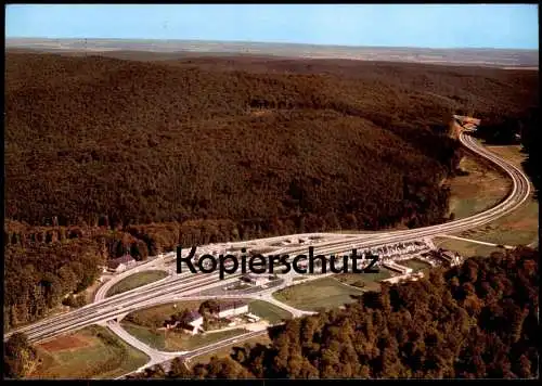 ÄLTERE POSTKARTE AUTOBAHN-RASTHAUS IM SPESSART MOTEL ROHRBRUNN RASTSTÄTTE motorway highway autoroute Ansichtskarte cpa