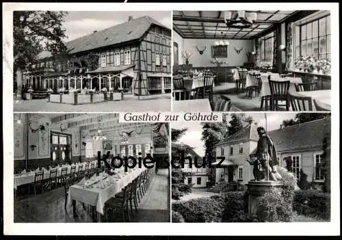 ÄLTERE POSTKARTE GASTHOF ZUR GÖHRDE EWALD SCHRÖDER ÜBER DAHLENBURG ELBTALAUE Dannenberg Hitzacker AK postcard cpa