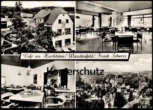 ÄLTERE POSTKARTE CAFÉ AM HARLETSTEIN WAISCHENFELD FRÄNKISCHE SCHWEIZ BESITZER AGNES JÖBSTEL Ansichtskarte cpa postcard