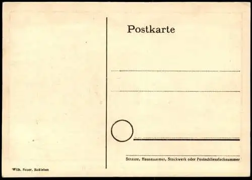 ÄLTERE KÜNSTLER POSTKARTE ROSSLEBEN KLOSTERSCHULE WESSNER COLLENBERG Schule école monastique convent school AK postcard