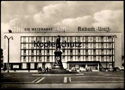 ÄLTERE POSTKARTE BREMERHAVEN NORDSEE-HOTEL NORDSEEHOTEL VW KÄFER MERCEDES 4711 DIE WELTMARKE ASBACH URALT Ansichtskarte