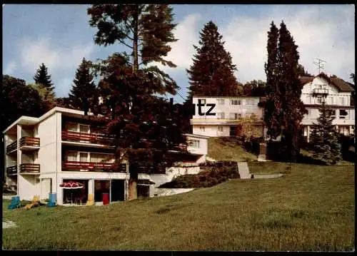 ÄLTERE POSTKARTE BADENWEILER HOTEL RITTER LIEGEWIESE LIEGESTÜHLE SONNENSCHIRM Schwarzwald Ansichtskarte AK cpa postcard