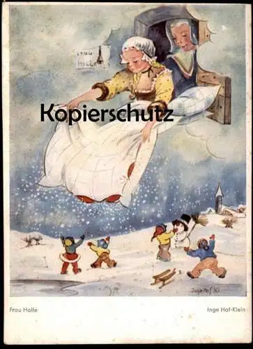 ALTE POSTKARTE MÄRCHEN FRAU HOLLE INGE HOF-KLEIN mother hulda fairy tale Ansichtskarte AK cpa postcard