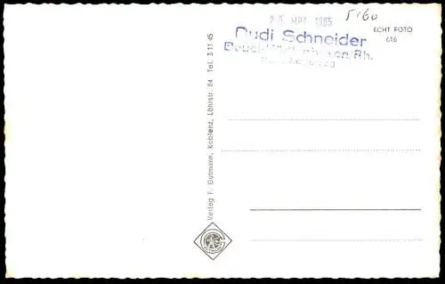 ÄLTERE POSTKARTE GRUSS AUS LAY AN DER MOSEL GASTSTÄTTE ZUR TRAUBE Koblenz AK Ansichtskarte postcard cpa