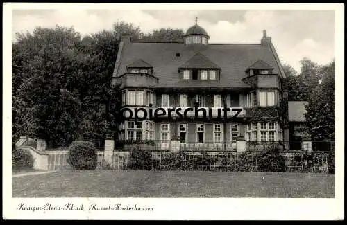 ALTE POSTKARTE KASSEL HARLESHAUSEN KÖNIGIN-ELENA-KLINIK Haus Villa Krankenhaus Hospital Ansichtskarte AK cpa postcard