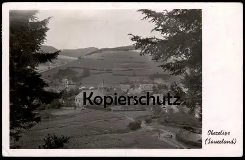 ALTE POSTKARTE OBERELSPE SAUERLAND LENNESTADT 1946 PANORAMA Ansichtskarte AK cpa postcard