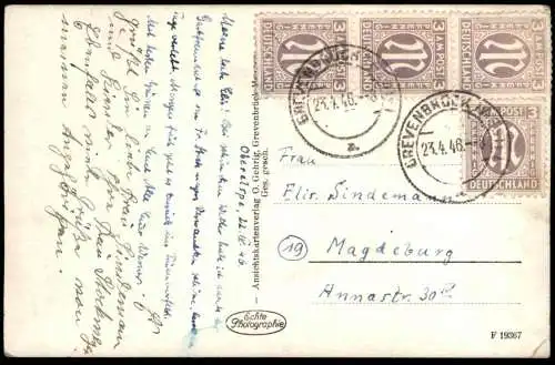 ALTE POSTKARTE OBERELSPE SAUERLAND LENNESTADT 1946 PANORAMA Ansichtskarte AK cpa postcard