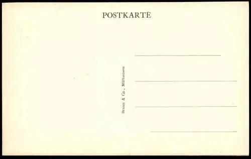 ALTE POSTKARTE LUTTERBACH EISENBAHNBRÜCKE ÜBER DIE DOLLER NACH DER SPRENGUNG MULHOUSE Bahn Ansichtskarte AK cpa postcard