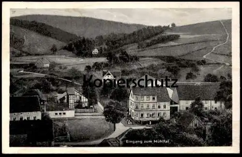 ALTE POSTKARTE ROBERTSMÜHLE EINGANG ZUM MÜHLTAL EISENBERG THÜRINGEN Mühle Ansichtskarte postcard cpa AK
