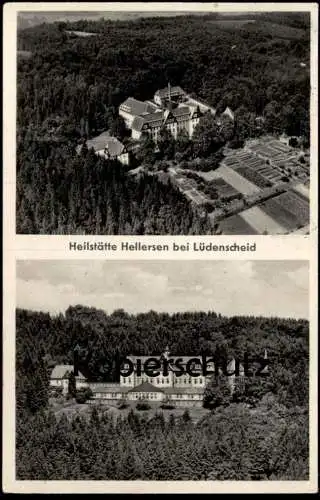 ALTE POSTKARTE HEILSTÄTTE HELLERSEN BEI LÜDENSCHEID PANORAMA TOTALANSICHT AK Ansichtskarte cpa postcard