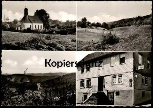 ÄLTERE POSTKARTE HESSELBACH IM ODENWALD GASTHAUS UND PENSION DREI LILIEN ÜBER MICHELSTADT HESSEN OBERZENT BEERFELDEN AK