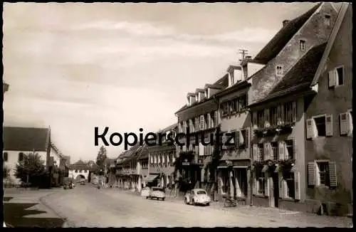 ÄLTERE POSTKARTE SULZBURG HAUPTSTRASSE GASTHASU ZUM HIRSCHEN CENTRA REKLAME Schwarzwald Ansichtskarte postcard cpa AK