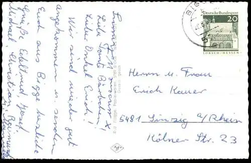 ÄLTERE POSTKARTE LUFTKURORT BIGGE IM HOCHSAUERLAND PANORAMA OLSBERG Sauerland Ansichtskarte cpa AK postcard