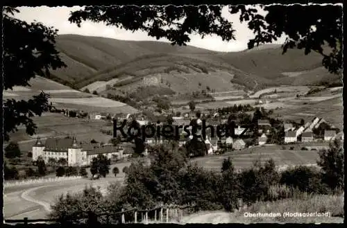 ÄLTERE POSTKARTE OBERHUNDEM HOCHSAUERLAND PANORAMA RHEIN-WESER-TURM Kirchhundem Sauerland Ansichtskarte cpa postcard AK