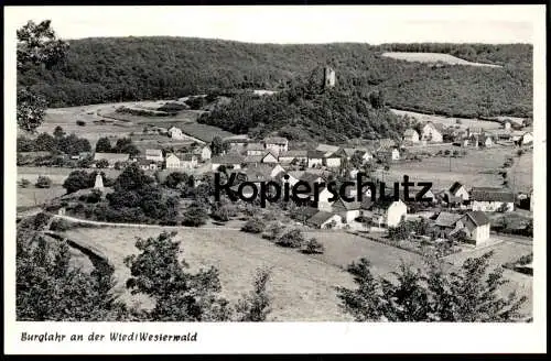 ÄLTERE POSTKARTE BURGLAHR AN DER WIED PANORAMA WESTERWALD ALTENKIRCHEN FLAMMERSFELD Ansichtskarte AK cpa postcard