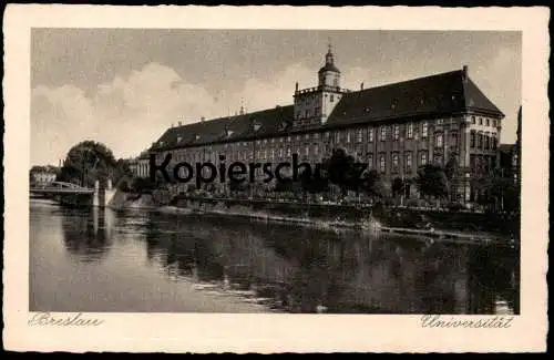 ALTE POSTKARTE BRESLAU UNIVERSITÄT university Wroclaw Brassel postcard cpa Ansichtskarte AK
