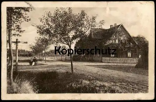 ALTE POSTKARTE LADBERGEN HÖLTER WESTFALEN ZUM HEIDEBLÜMCHEN GASTSTÄTTE INHABER G. GRAVEMEIER Ansichtskarte cpa postcard