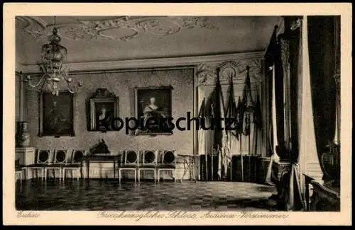 ALTE POSTKARTE EUTIN GROSSHERZOGLICHES SCHLOSS AUDIENZ-VORZIMMER GEMÄLDE BILDER WANDBILD Ansichtskarte AK cpa postcard