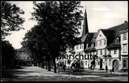 ÄLTERE POSTKARTE HOLZMINDEN WESER MARKTPLATZ HYDRANTENKARREN LÖSCHKARREN DER FEUERWEHR ? AK Ansichtskarte cpa postcard