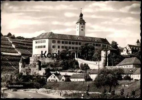 ÄLTERE POSTKARTE GUNDELSHEIM SCHLOSS HORNEGG PANORAMA castle chateau Ansichtskarte AK postcard cpa