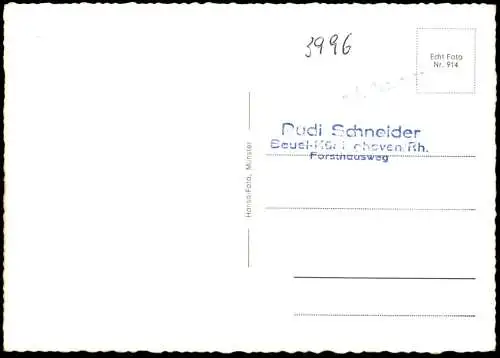 ÄLTERE POSTKARTE MÜNSTER BAHNHOF DOM LAMBERTI PRINZIPALMARKT RATHAUS HOTEL CONTI VW KÄFER OPEL Ansichtskarte postcard AK