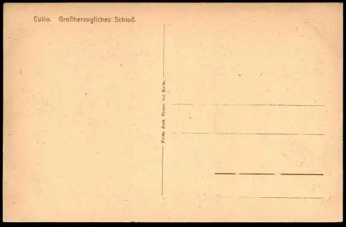 ALTE POSTKARTE EUTIN GROSSHERZOGLICHES SCHLOSS VERSAMMLUNGS-ZIMMER KAMIN KRONLEUCHTER Ansichtskarte AK cpa postcard