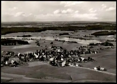 ÄLTERE POSTKARTE BEUREN IM ALLGÄU MIT BADSEE  PANORAMA TOTALANSICHT ORTSTEIL VON ISNY Ansichtskarte AK cpa postcard