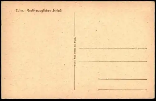 ALTE POSTKARTE EUTIN GROSSHERZOGLICHES SCHLOSS AUDIENZ-VORZIMMER GEMÄLDE BILDER WANDBILD Ansichtskarte AK cpa postcard