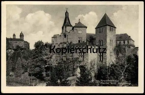 ALTE POSTKARTE BENSBERG KRANKENHAUS MARIA-HILF 1937 HOSPITAL KLINIK BERGISCH GLADBACH Ansichtskarte AK cpa postcard