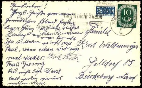 ÄLTERE POSTKARTE DUISBURG HAUSFRAUEN-NACHMITTAG KUNDEN HEINRICH SPITZ VERANSTALTUNGSDIENST KNAUBER KAFFEE PORZELLAN AK