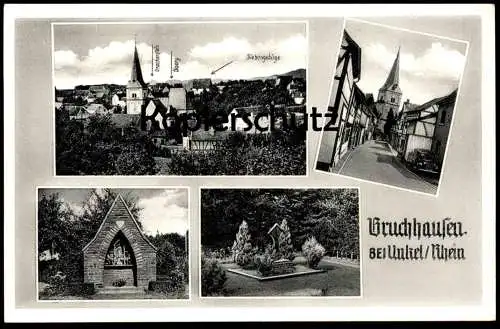 ÄLTERE POSTKARTE BRUCHHAUSEN BEI UNKEL AM RHEIN PANORAMA SIEBENGEBIRGE DRACHENFELS ÖLBERG AK Ansichtskarte cpa postcard