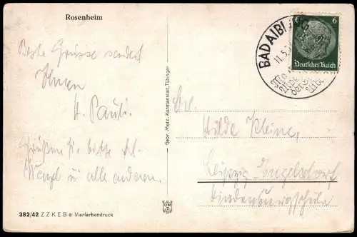 ALTE POSTKARTE ROSENHEIM WILLY MORALT SULZBERG WILDALPJOCH WENDELSTEIN FAHRENPOINT MIESING Ansichtskarte cpa postcard AK