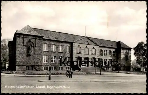 ÄLTERE POSTKARTE HOLZMINDEN WESER INGENIEURSCHULE SCHULE Ansichtskarte AK cpa postcard