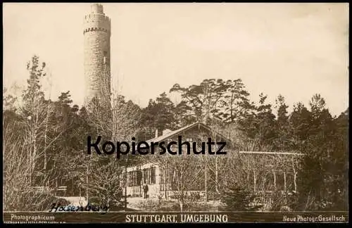 ALTE POSTKARTE STUTTGART UMGEBUNG JÄGERHAUS UND HASENBERG JOSEPH KÜRSCHNER Ansichtskarte AK cpa postcard