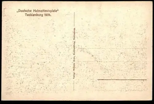 ALTE POSTKARTE TECKLENBURG DEUTSCHE HEIMATFESTSPIELE 1924 FREILICHTBÜHNE Festspiele Freilichtspiele cpa Ansichtskarte AK