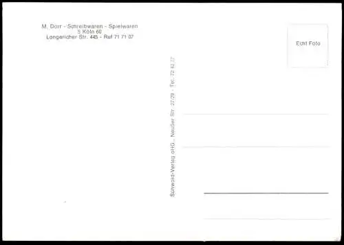 ÄLTERE POSTKARTE KÖLN LONGERICH EINKAUFSZENTRUM HOHLGASSE ST. BERNHARD DIRCHE CONZENSTRASSE ALT-LONGERICH KRIEGERDENKMAL