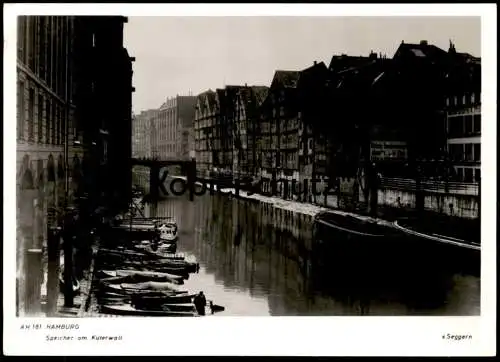 ALTE POSTKARTE HAMBURG SPEICHER AM KÜTERWALL KOHLEN KOKS BRIKETTS BUCHDRUCKEREI V. SEGGERN Ansichtskarte AK postcard cpa