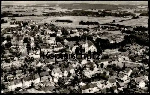 ÄLTERE POSTKARTE ASBACH WESTERWALD LUFTAUFNAHME PANORAMA Kreis Neuwied Ansichtskarte AK cpa postcard