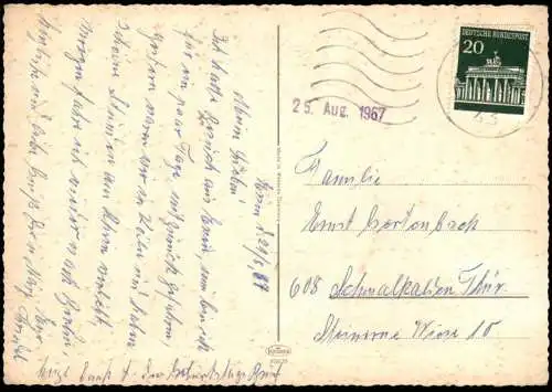 ÄLTERE POSTKARTE KÖLN HAUPTBAHNHOF BASTEI DOM RHEINPARTIE KARMANN GHIA BUS REKLAME STOCK Ansichtskarte AK cpa postcard