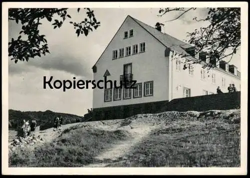 ÄLTERE POSTKARTE BAD HONNEF DEUTSCHE JUGENDHERBERGE AM FUSSE DES SIEBENGEBIRGES 1956 Ansichtskarte AK cpa postcard